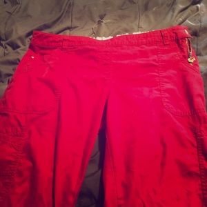 Koi red scrub pants